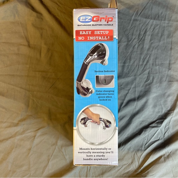 EZ Grip bathroom suction handle chrome & black rare & hard to find - NEW - Picture 3 of 7